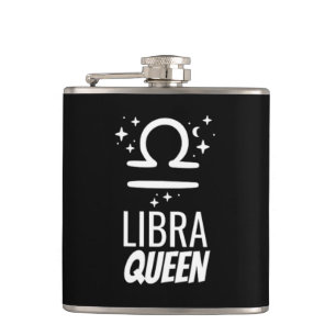 Libra Queen Vinyl Wrapped Flask