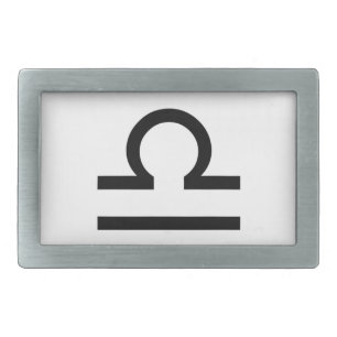Libra Rectangular Belt Buckle