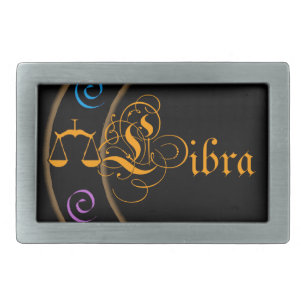 Libra Rectangular Belt Buckle