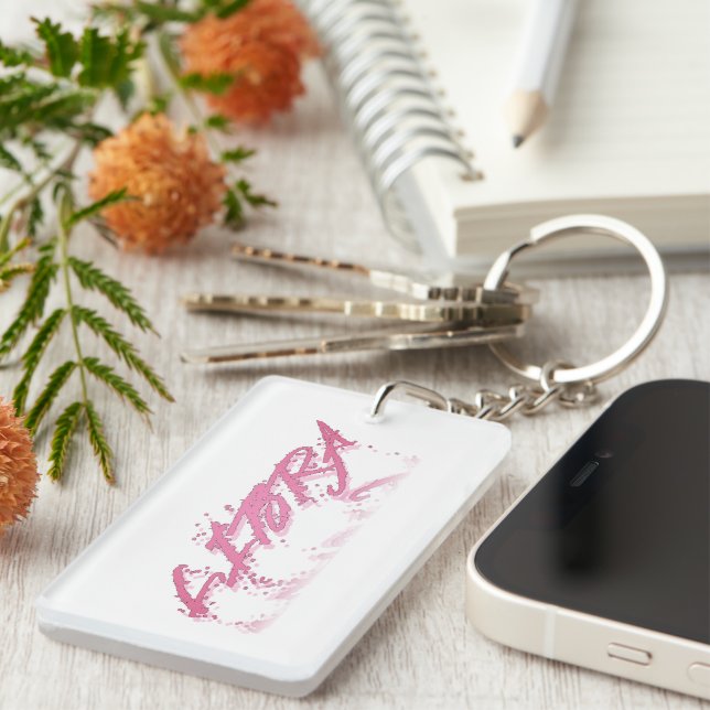 Libra Reflection Keychain (Front Right)