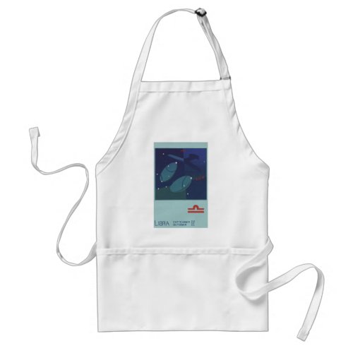 Libra Scale Constellation Vintage Zodiac Astrology Adult Apron