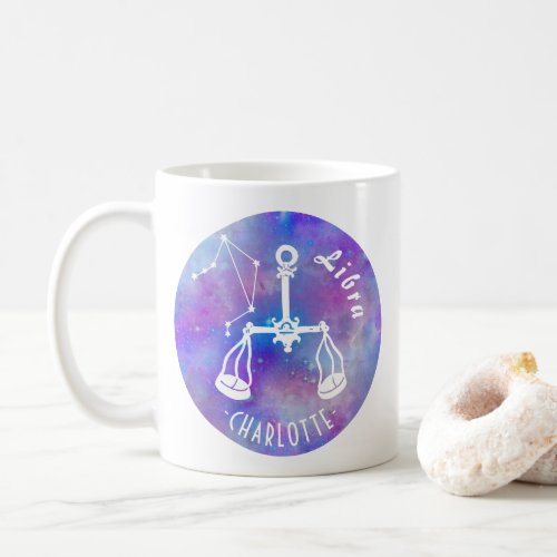 Libra Scales Constellation Stars Name Birthday Coffee Mug