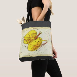 Libra Scales Vintage Constellation Urania's Mirror Tote Bag