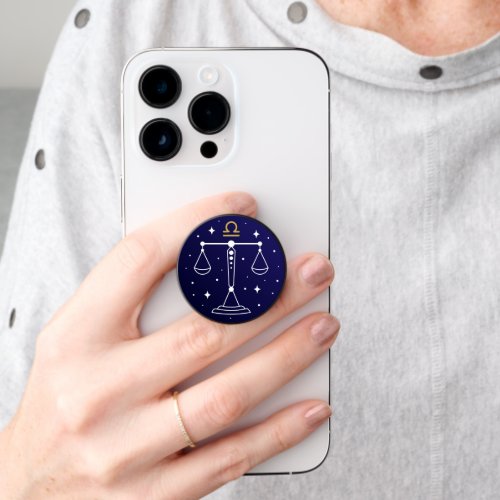 Libra Scales Zodiac Design Phone Grip PopSocket
