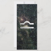 Libra Scales Zodiac Star Sign Universe Bookmark (Back)