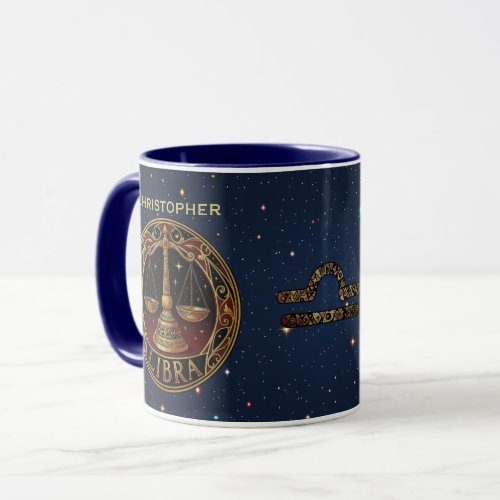 Libra Scales Zodiac Symbol Mug