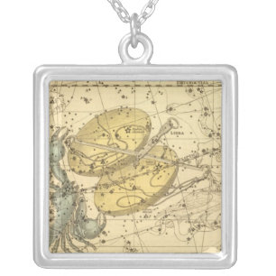 Libra, Scorpio Silver Plated Necklace