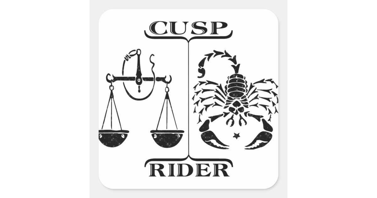 Libra/Scorpio Square Sticker | Zazzle