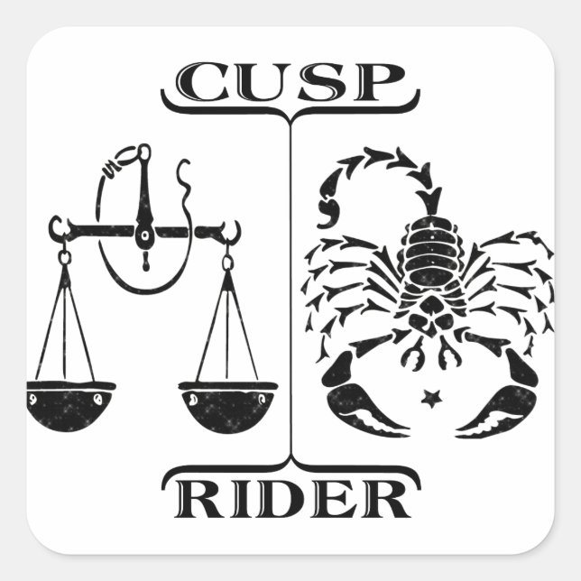Libra/Scorpio Square Sticker (Front)
