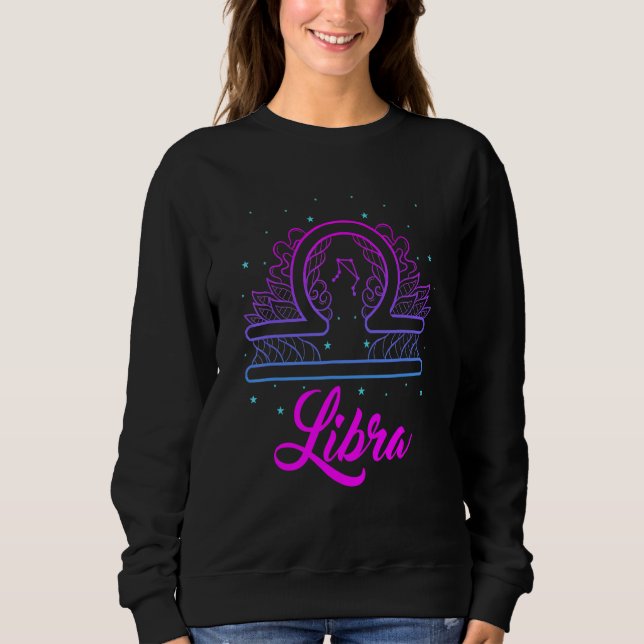 Libra September October Astrology Sweatshirt (Front)