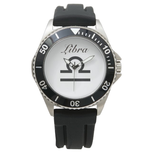 Libra Sign of the Zodiac. Mens Watches. Watch (Front)
