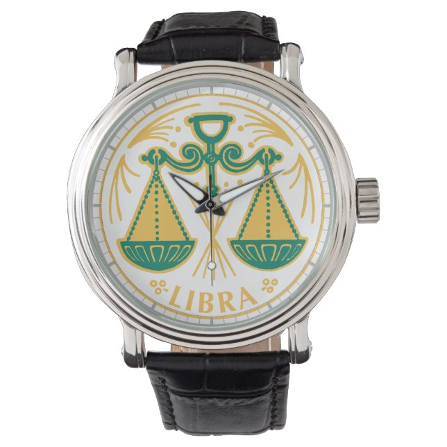 Libra Sign of the Zodiac Watch (Front)
