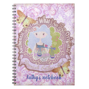 Libra signs. Personalized. notebook