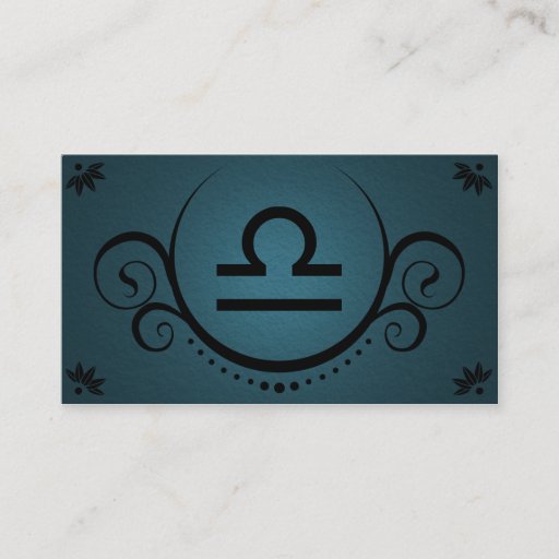 Customizable libra sophistications business card templates