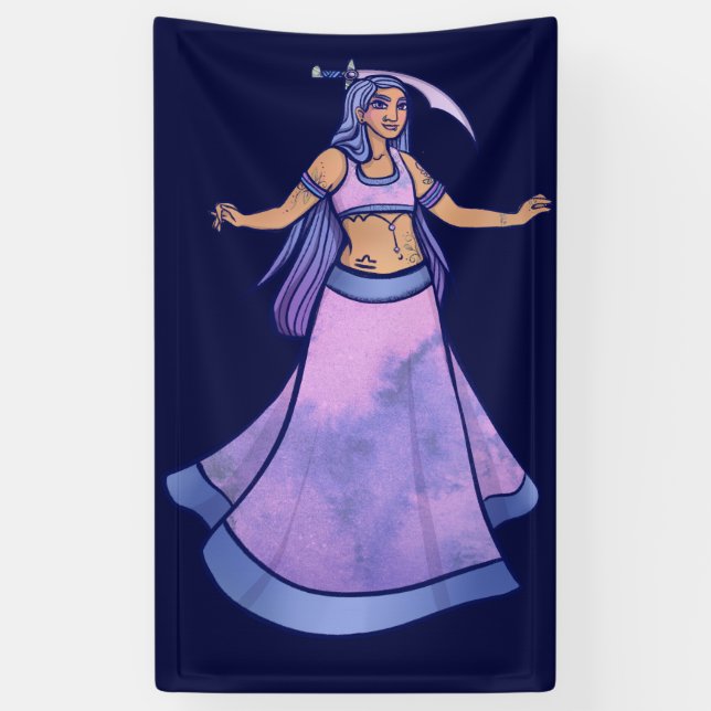 Libra Sword Belly Dancer Banner (Vertical)