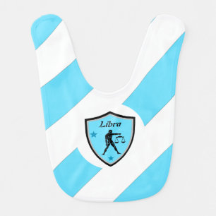 Libra symbol baby bib