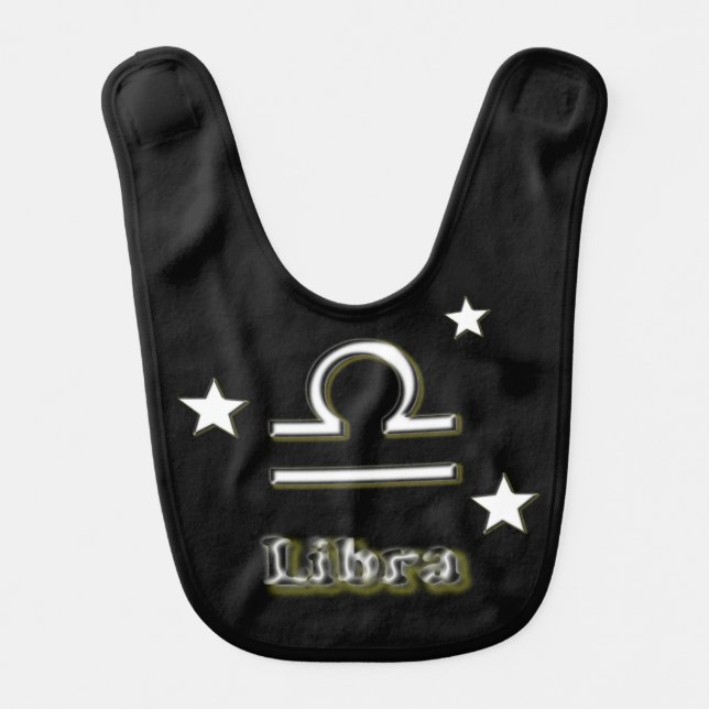 Libra symbol baby bib (Front)