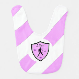 Libra symbol baby bib
