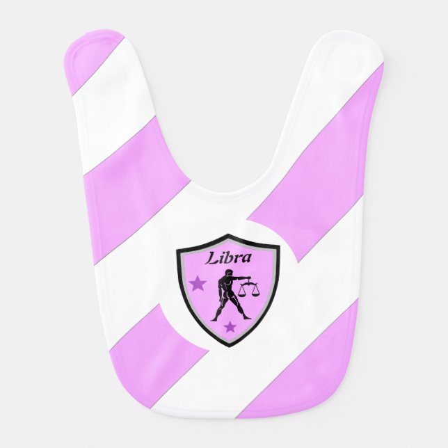 Libra symbol  baby bib (Front)
