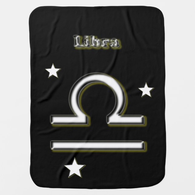 Libra symbol baby blanket (Front)
