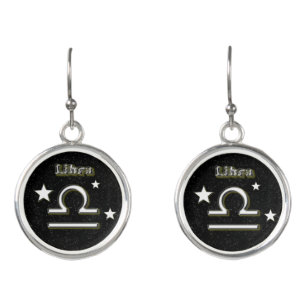 Libra symbol earrings