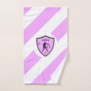 Libra symbol hand towel