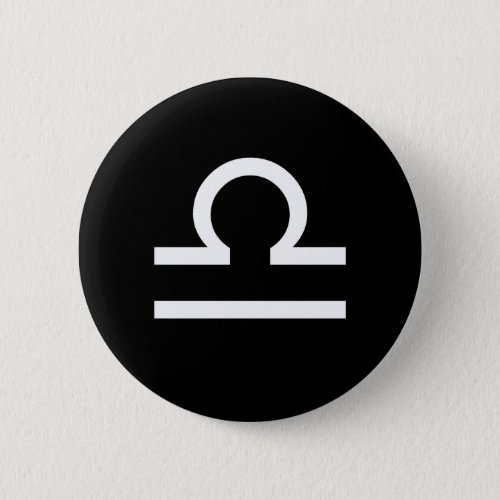 Libra Symbol Pinback Button