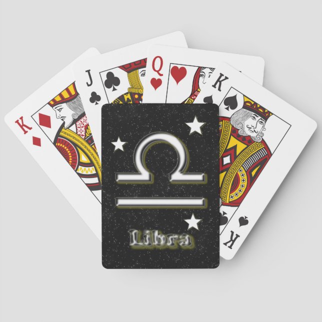 Libra symbol poker cards (Back)