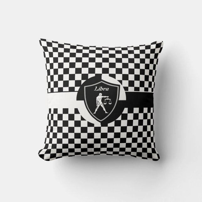 Libra symbol      throw pillow (Front)
