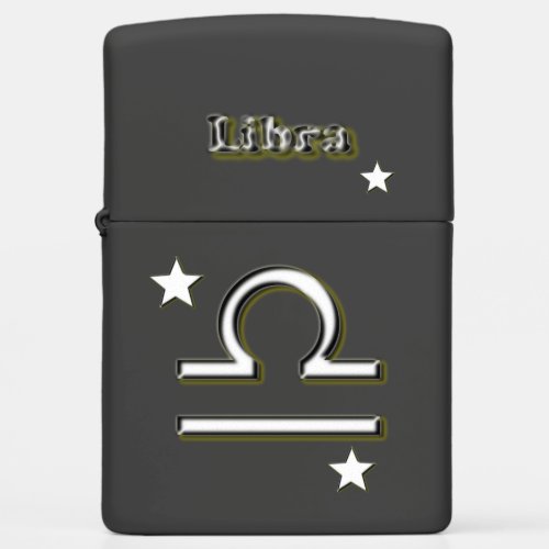 Libra symbol zippo lighter