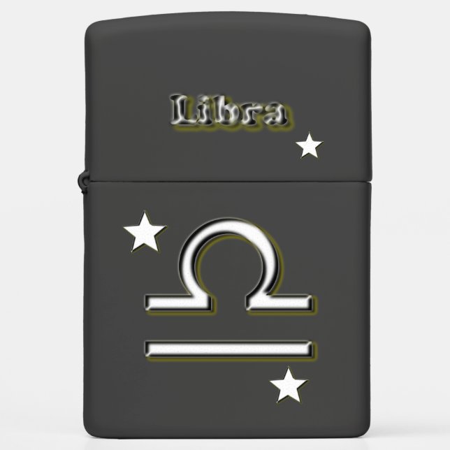 Libra symbol zippo lighter (Front)