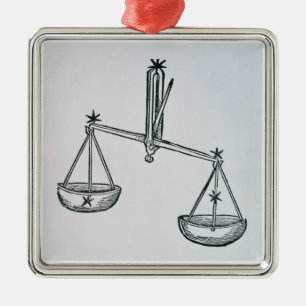 Libra (the Scales) an illustration from the 'Poeti Metal Ornament