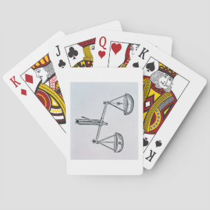 Libra (the Scales) an illustration from the 'Poeti Poker Cards