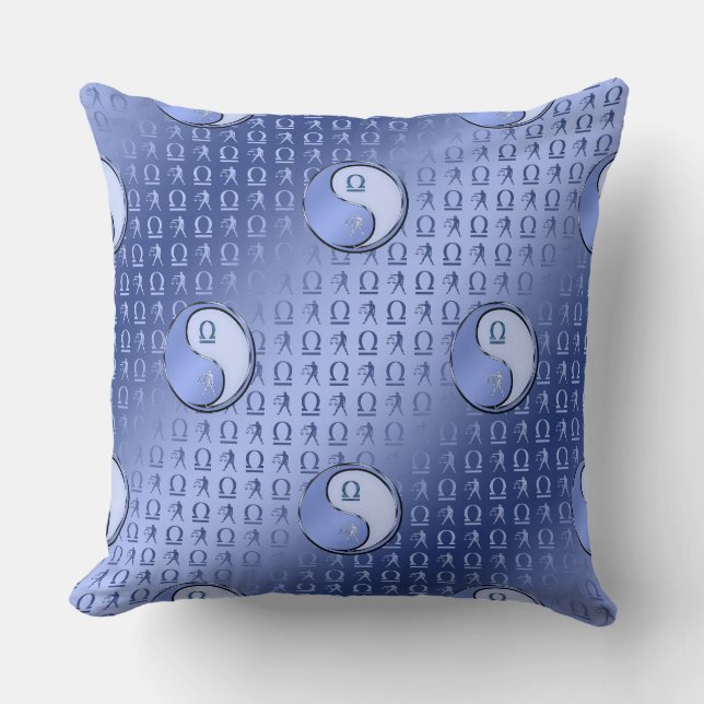 Libra the Scales Throw Pillow (Front)