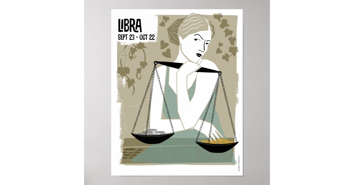 Libra Scales Zodiac Birthday Sign | Art Board Print