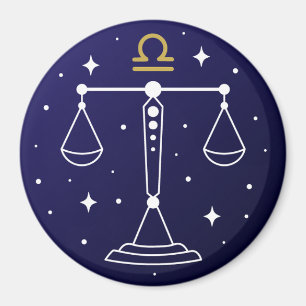 Libra the Scales Zodiac Sign Magnet