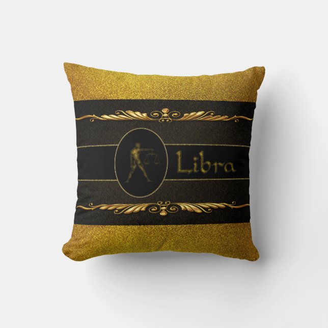 Libra Throw Pillow (Front)
