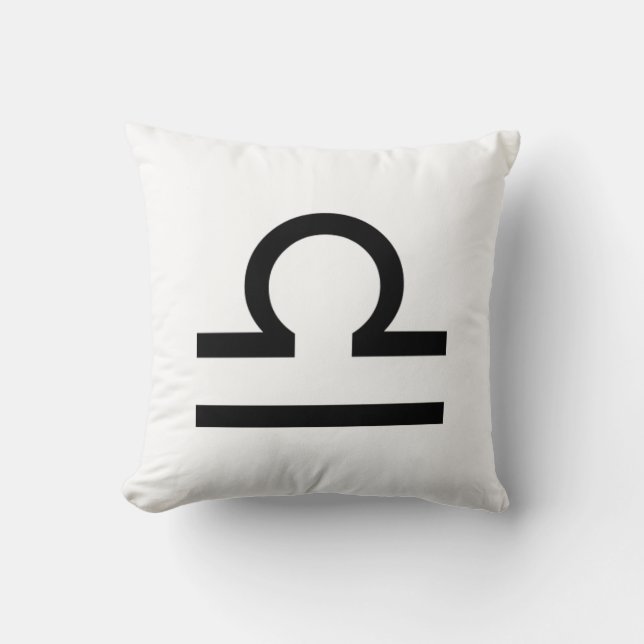 Libra Throw Pillow (Front)