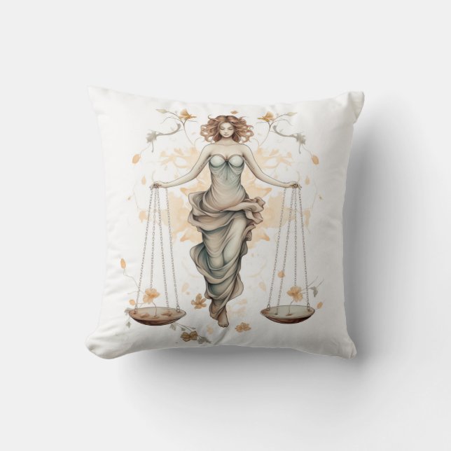  Libra   Throw Pillow (Front)