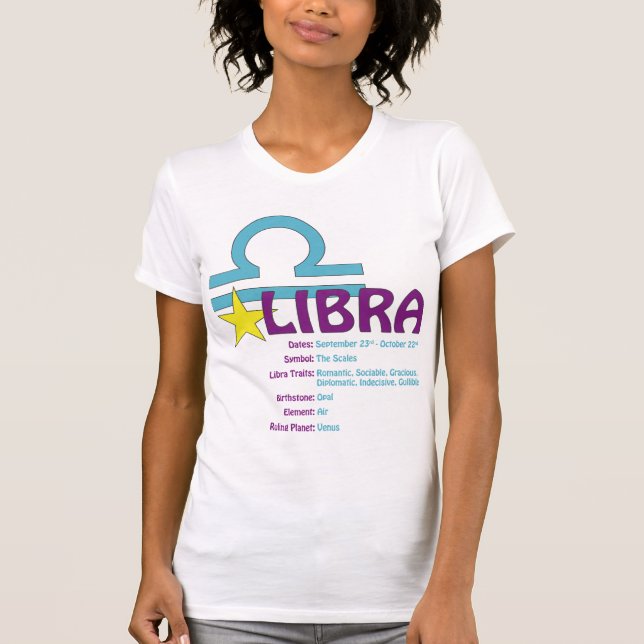 Libra Traits Ladies Tank Top (Front)