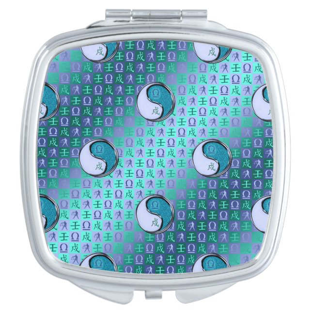 Libra & Water Dog Compact Mirror (Front)