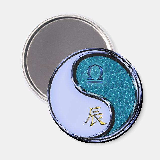 Libra & Water Dragon Magnet (Front/Back)