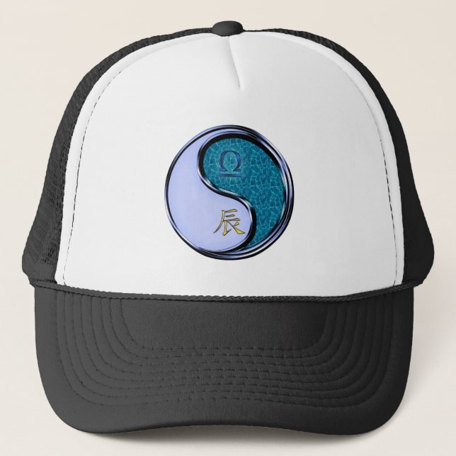 Libra & Water Dragon Trucker Hat (Front)