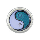 Libra & Water Horse Ring (Front)