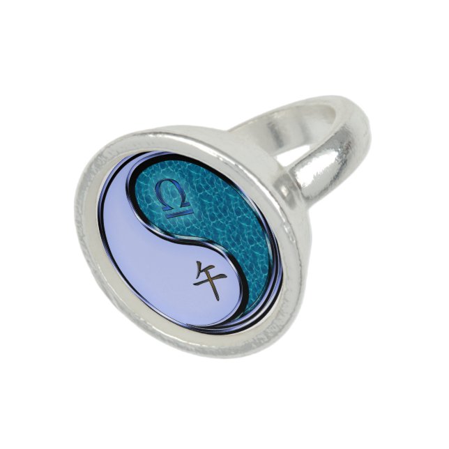 Libra & Water Horse Ring (Top)