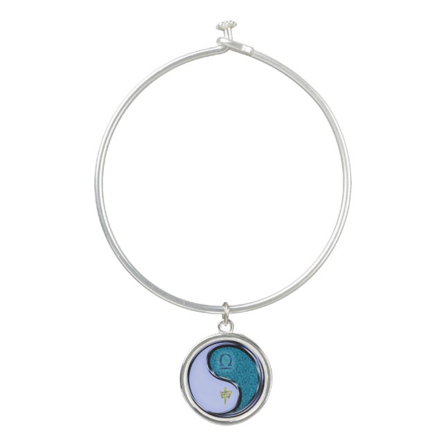 Libra & Water Monkey Bangle Bracelet (Front)