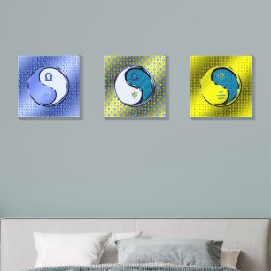 Libra & Water Monkey Canvas Photo Tile