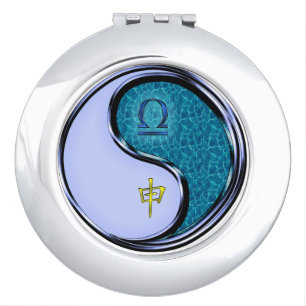 Libra & Water Monkey Compact Mirror
