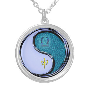 Libra & Water Monkey Silver Plated Necklace