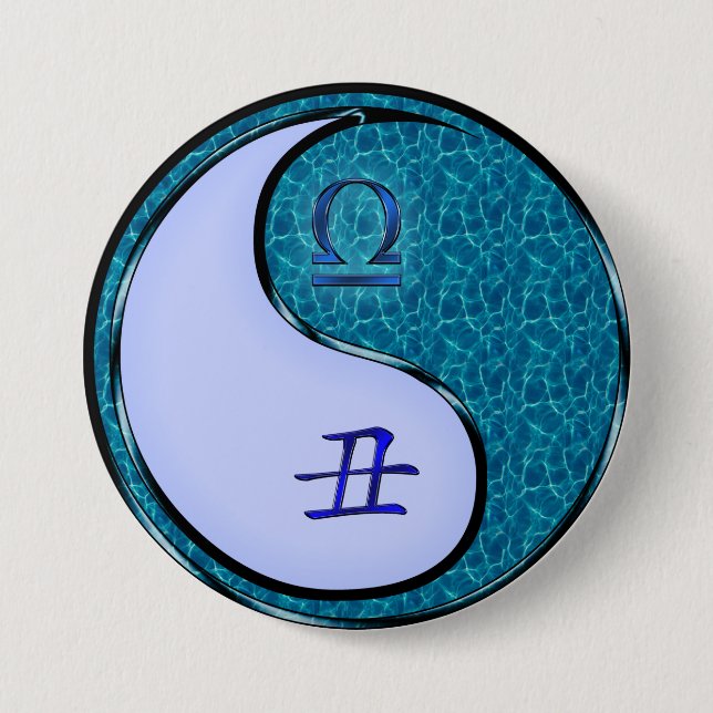Libra & Water Ox Button (Front)